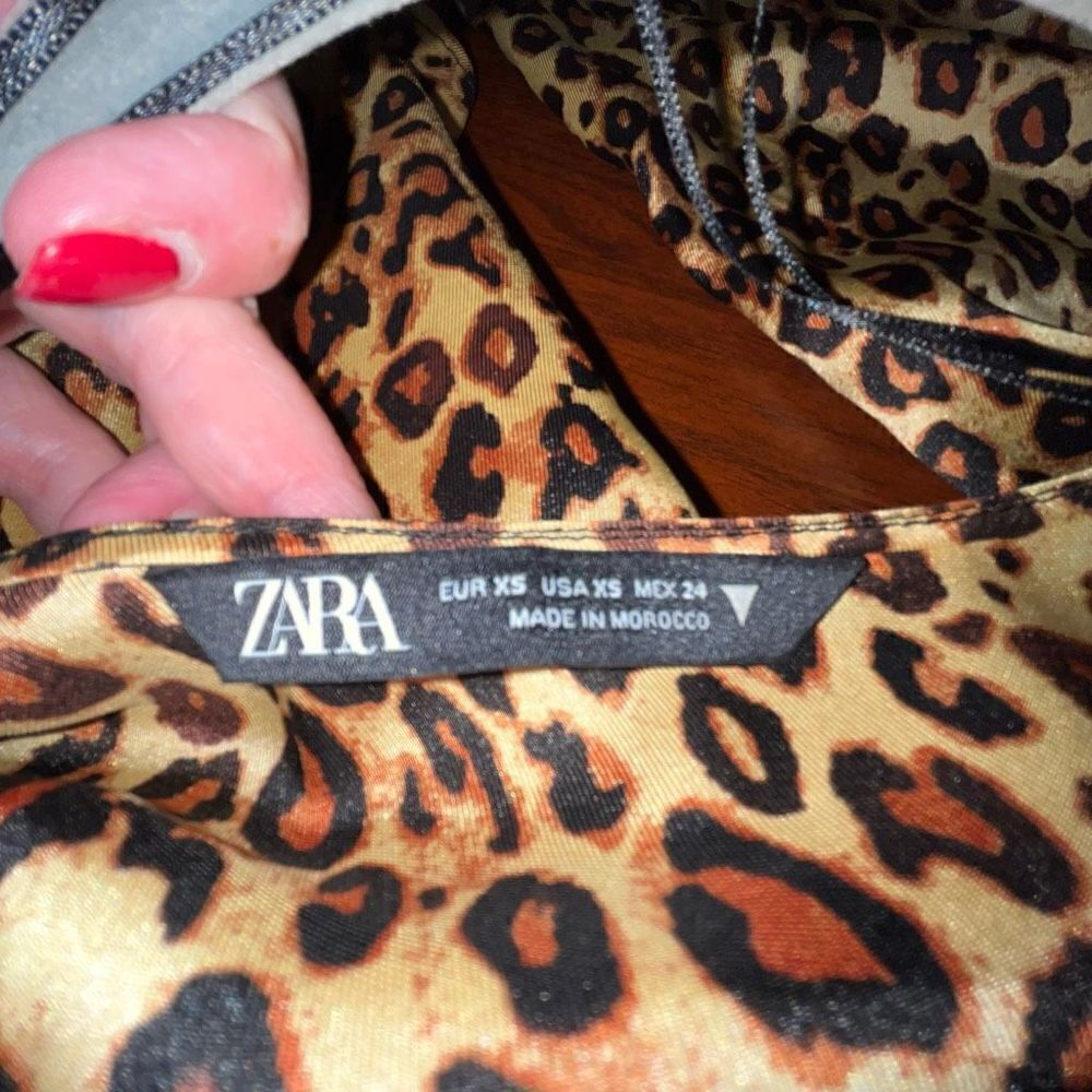 Zara animal print mini dress XS‎ - Picture 5 of 7